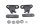 Sædebeslag gummimonteringssæt BMW R 1200 GS K25 0307 R12 04-07