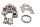 Oil pump impeller cover screw complete set BMW R 1150 GS R21 0415 99-04