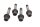 Achterwielboutenset, bevestigingsschroeven BMW R 1200 C 259C 0424 K30 97-05