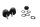 Styrviktssats, dämparskruvar för styränden BMW K 1300 R K43 0518 09-15