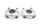 Abrazaderas de manillar, abrazaderas triples, bloques de sujeción, tornillos BMW R 1200 C 259C 0424 K30 97-05