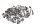 Screw set frame mounting kit BMW R 1100 GS 259 0409 93-99