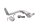 Palanca de freno trasero, palanca de pie, pedal, pedal de freno BMW K 1200 S K40 K12S 0581 05-08