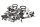 Mounting screws, seals, bracket set, engine BMW R 1100 RT 259 0413 96-01