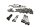 Skruesæt motorrammebeslagstøtte BMW R 1100 GS 259 0409 93-99