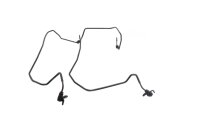 ABS line, brake line, front axle hydraulics BMW K 1200 S K40 K12S 0581 05-08