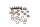 Juego de tornillos para el disco de freno delantero BMW K 1200 S K40 K12S 0581 05-08