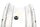Mozzo ruota posteriore con cerchio a raggi 4.00x17 MT H2 posteriore BMW R 1150 GS R21 0415 99-04