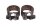 Exhaust manifold clamp set, exhaust pipe connection clamps BMW R 80 247 84-93