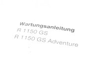 Instructions dentretien, instructions dutilisation, documentation de bord BMW R 1150 GS R21 0415 99-04