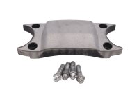 Handlebar clamp, fork bridge, fork mount cover with...