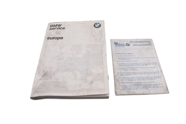 Service booklet Europe Workshop manual Battery instructions BMW R 80 247 84-93