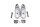 Poggiapiedi per passeggeri posteriori sinistro e destro con cuscinetto in gomma BMW K 1200 RS K589 0544 97-00