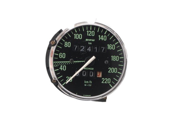 Kilometerzähler Tacómetro Instrumento Cockpit W-737 BMW R 80 247 84-93
