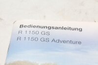 Instructions dutilisation, manuel dentretien, documentation de bord BMW R 1150 GS R21 0415 99-04