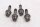 Rear wheel hub screw set, chainring carrier mounting BMW R 80 247 84-93