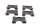 Crankshaft bearing cap set, main bearing caps BMW K 1200 RS K589 0544 97-00
