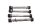 Front brake disc mounting bolt set, brake system bolts BMW R 80 247 84-93