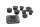 Frame plug set, rubber plugs, blind plugs Ducati Multistrada 1000 DS A1 03-06