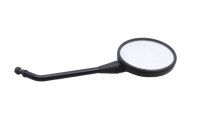 Left round rearview mirror, handlebar mount, field of...