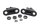 Seat bracket set, rubber mounting support BMW R 1200 GS K25 0307 R12 04-07