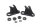 Seat bracket set, rubber mounting support BMW R 1200 GS K25 0307 R12 04-07