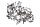 Motorfästesskruvsats, insex BMW R 1200 GS K25 0307 R12 04-07