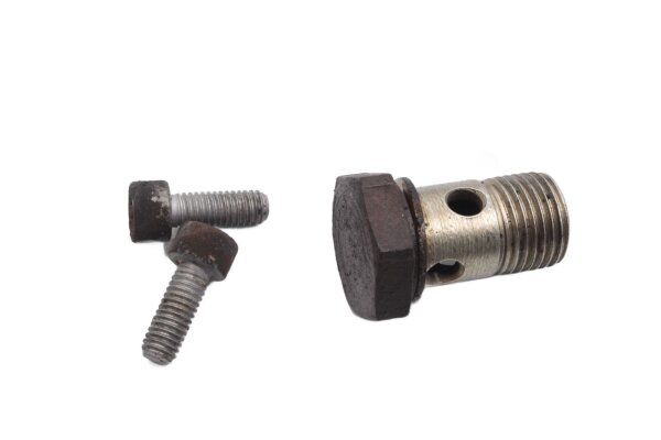 Oil line set, mounting screws, connection BMW R 1200 GS K25 0307 R12 04-07