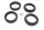 Jeu de capuchons anti-poussière pour joint de fourche, avant gauche BMW F 650 GS Dakar R13 0176 00-03