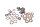 Brake discs, screw set, spacers BMW R 1200 GS K25 0307 R12 04-07