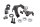 Fuel tank bracket set mounting hardware BMW R 1200 GS K25 0307 R12 04-07