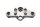 Upper fork bridge, handlebar mount, steering attachment BMW R 1150 GS R21 0415 99-04