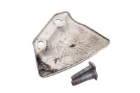 Heel guard, front right, footrest heat shield BMW R 1200 R R1ST K27 0400 11-14