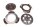 Clutch kit pressure plate driven plate clutch spring BMW R 80 247 84-93