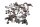 Skruvsats kåpa ramhållare sats BMW R 1200 GS K25 0307 R12 04-07