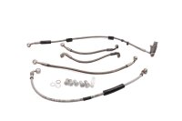 Brake line set, steel braided, complete with fittings BMW R 1200 GS K25 0307 R12 04-07