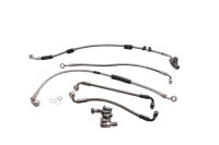 Brake line set, steel braided, complete with fittings BMW R 1200 GS K25 0307 R12 04-07