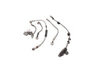 Brake line set, steel braided, complete with fittings BMW R 1200 GS K25 0307 R12 04-07