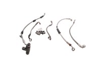 Brake line set, steel braided, complete with fittings BMW R 1200 GS K25 0307 R12 04-07
