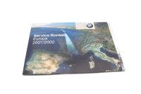Servicehæfte Servicekontakt Europa 2001 2002 BMW F...