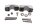 Bagageholderholder fastgørelsesclips bag til højre BMW R 1200 GS K25 0307 R12 04-07