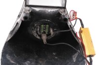 Conversión de placa adaptadora de lente transparente para luz trasera LED BMW K 1200 S K40 K12S 0581 05-08