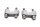 Handlebar clamp upper section set BMW F 650 GS Dakar R13 0176 00-03