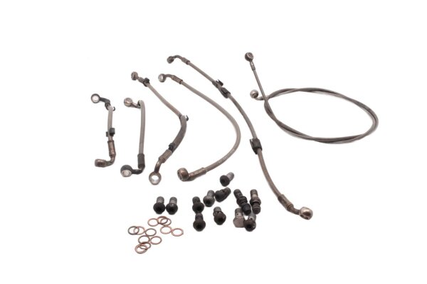 Bromsledningssats stålflätad bromsslang BMW R 1200 GS K25 0307 R12 04-07