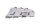 Bagerste øvre bagagebærerplade, sølv BMW R 1200 GS K25 0307 R12 04-07