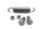 Kit completo di montaggio a molla per cavalletto centrale Yamaha XP 530 T-Max SX 19-19