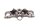 Upper fork bridge, bridge, steering head Suzuki GSF 1200 S Bandit WVA9/S 01-05