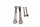 Rear shock absorber linkage and tension strut 185 Suzuki GSF 1200 S Bandit WVA9/S 01-05