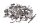 Screw set frame screws nuts BMW G 650 Xcountry 0141 E65X K15 07-10
