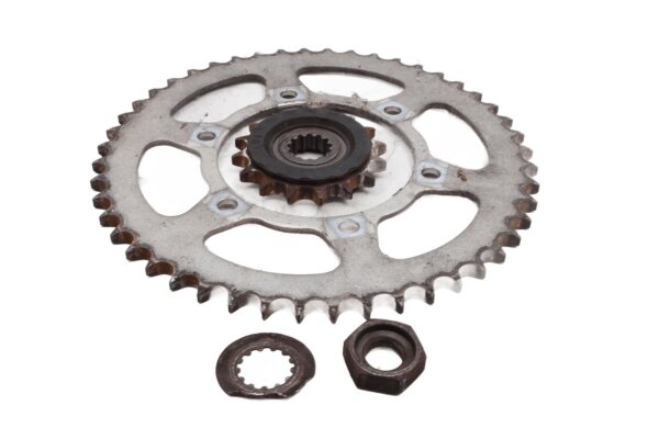 Baghjul, drivsæt, gearforhold Yamaha YZF R6 RJ09 05-06